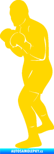 Samolepka Boxer 004 levá jasně žlutá
