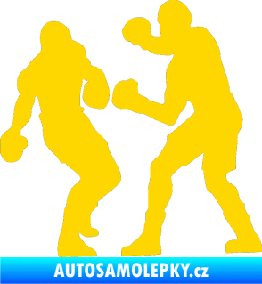 Samolepka Boxeři 001 levá jasně žlutá