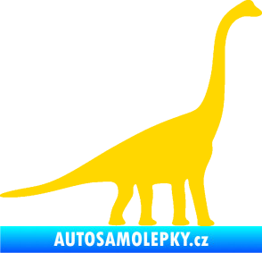 Samolepka Brachiosaurus 001 pravá jasně žlutá