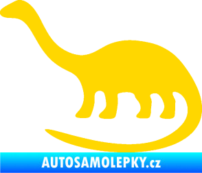 Samolepka Brontosaurus 001 levá jasně žlutá
