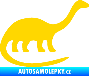 Samolepka Brontosaurus 001 pravá jasně žlutá