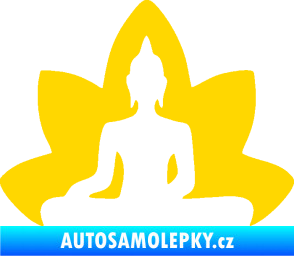 Samolepka Budha 003 levá  jasně žlutá