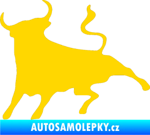 Samolepka Býk 002 levá jasně žlutá