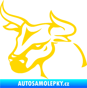 Samolepka Býk 005 levá jasně žlutá