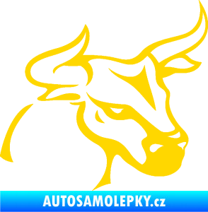 Samolepka Býk 005 pravá jasně žlutá
