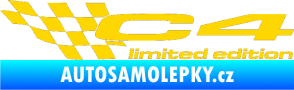 Samolepka C4 limited edition levá jasně žlutá