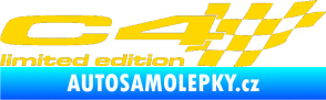 Samolepka C4 limited edition pravá jasně žlutá