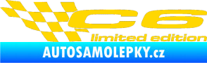 Samolepka C6 limited edition levá jasně žlutá