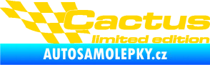 Samolepka Cactus limited edition levá jasně žlutá