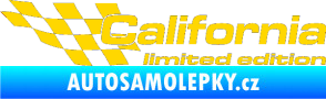 Samolepka California limited edition levá jasně žlutá