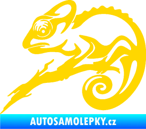 Samolepka Chameleon 001 levá jasně žlutá
