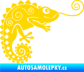 Samolepka Chameleon 004 pravá jasně žlutá