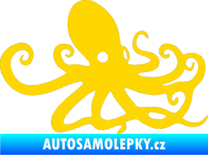 Samolepka Chobotnice 001 pravá jasně žlutá