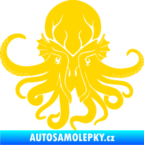 Samolepka Chobotnice 002 levá jasně žlutá