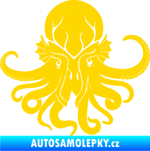 Samolepka Chobotnice 002 pravá jasně žlutá