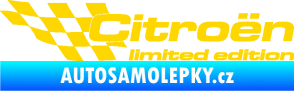 Samolepka Citroen limited edition levá jasně žlutá