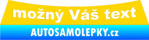 Samolepka Citroen Xm - combi - přední jasně žlutá