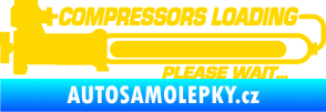 Samolepka Compressors loading pravá jasně žlutá