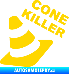 Samolepka Cone killer  jasně žlutá