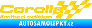 Samolepka Corolla limited edition pravá jasně žlutá