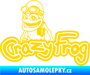Samolepka Crazy frog 002 žabák jasně žlutá