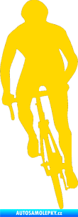 Samolepka Cyklista 006 levá jasně žlutá