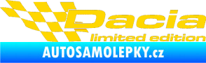 Samolepka Dacia limited edition levá jasně žlutá