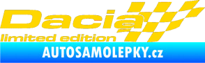 Samolepka Dacia limited edition pravá jasně žlutá