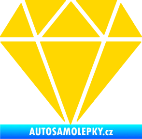 Samolepka Diamant 001 jasně žlutá