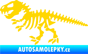 Samolepka Dinosaurus kostra 001 levá jasně žlutá