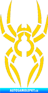 Samolepka Pavouk 006 jasně žlutá
