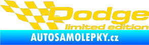 Samolepka Dodge limited edition levá jasně žlutá