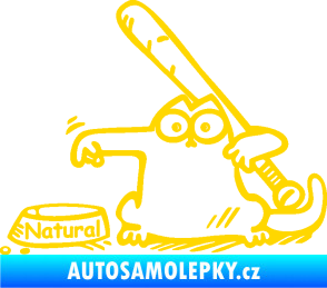 Samolepka Dolej natural levá jasně žlutá