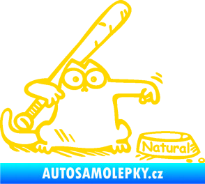 Samolepka Dolej natural pravá jasně žlutá