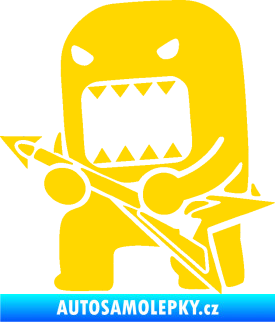 Samolepka Domo 003 levá rocker jasně žlutá