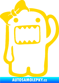 Samolepka Domo 011 levá girl jasně žlutá
