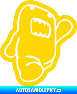 Samolepka Domo 013 pravá běžící jasně žlutá