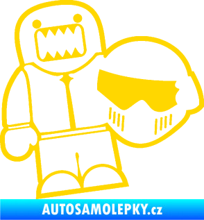 Samolepka Domo 015 levá  Stig jasně žlutá