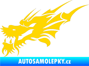Samolepka Dragon 001 levá jasně žlutá