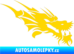 Samolepka Dragon 001 pravá jasně žlutá