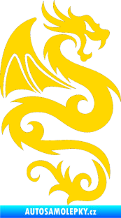 Samolepka Dragon 005 pravá jasně žlutá
