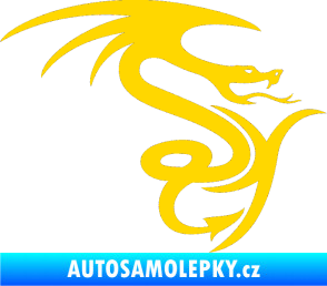 Samolepka Dragon 006 pravá jasně žlutá