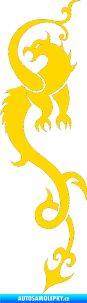 Samolepka Dragon 008 levá jasně žlutá
