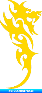Samolepka Dragon 009 pravá jasně žlutá