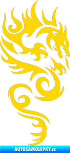 Samolepka Dragon 010 pravá jasně žlutá
