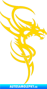 Samolepka Dragon 017 pravá jasně žlutá