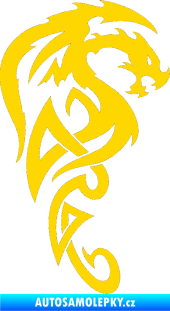 Samolepka Dragon 018 pravá jasně žlutá
