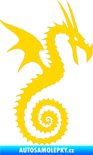 Samolepka Dragon 020 pravá jasně žlutá