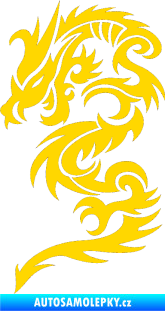 Samolepka Dragon 022 levá jasně žlutá