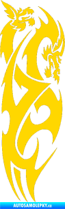 Samolepka Dragon 032 pravá jasně žlutá